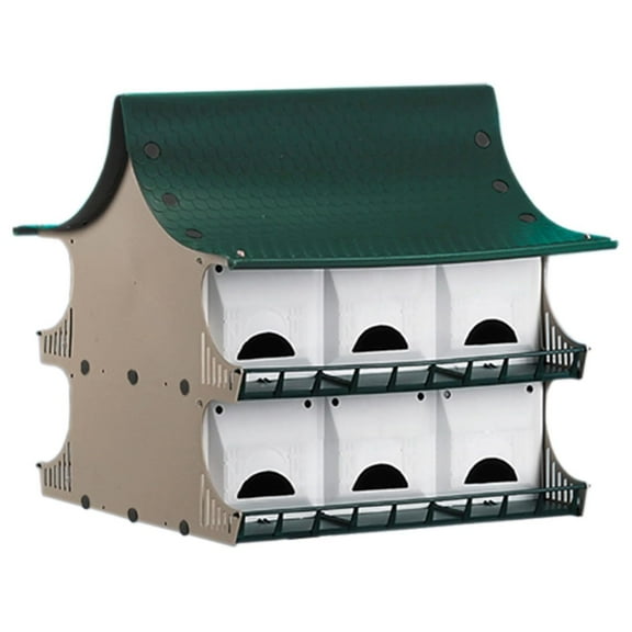 Birdhouse, 12 Compartment Purple Martin House - Durable Polypropylene Bird Houses for Outdoors, Easy Assembly, Weather Resistant