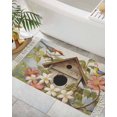 thumbnail image 1 of Birdhouse,Bath Rug 2x3ft Woven Bathroom Entryway Runner Rug,Farmhouse Leaves Country Vintage Animal Washable Living Room Hallway Bedroom Kitchen Carpet with Tassels,Indoor Outdoor Throw Doormat, 1 of 5