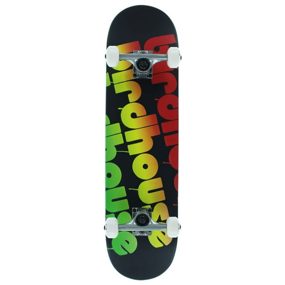 Birdhouse Beginner Triple Stack Skateboard Complete Black Rasta 8