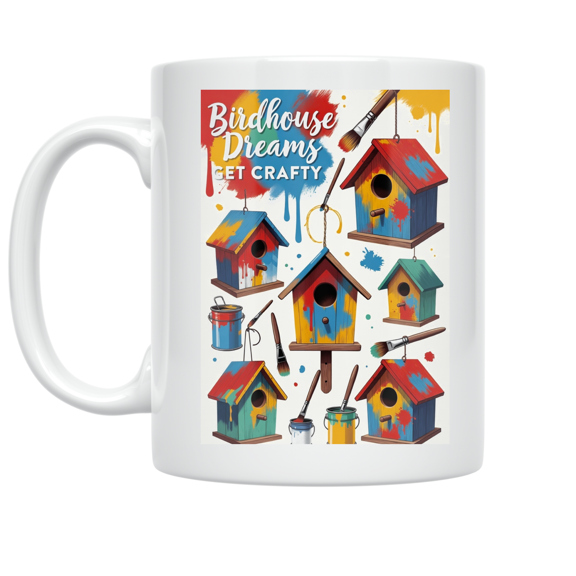 Birdhouse Building Crafts - Craft Enthusiast - 11 oz Ceramic Coffee Mug