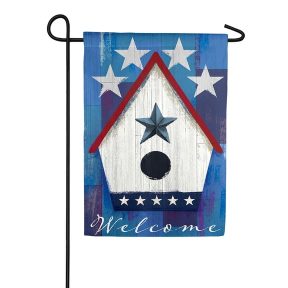Birdhouse Charming Backyard Wildlife Songbird Nesting Box Outdoor Welcome Display Art, 12x18 POLE NOT INCLUDED