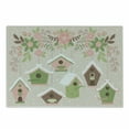 thumbnail image 1 of Birdhouse Cutting Board, Pastel Tone Nests Floral Ornaments Covered in Snow, Decorative Tempered Glass Cutting and Serving Board, in 3 Sizes, by Ambesonne, 1 of 2