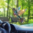 thumbnail image 1 of Birdhouse with Flowers and Bird, Ornaments Car - Car Decoration Acrylic 2D Flat, Perfect Gift for Dad or Mom, Charming and Unique Design for Car Interior, Ideal Present for Nature and Bird Lovers, 1 of 4