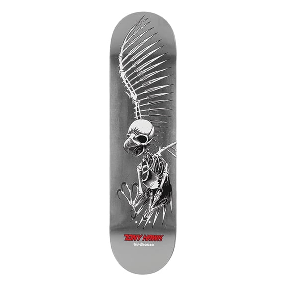 Birdhouse Hawk Full Skull Foil Skateboard Deck - 8.0" (Deck Only)
