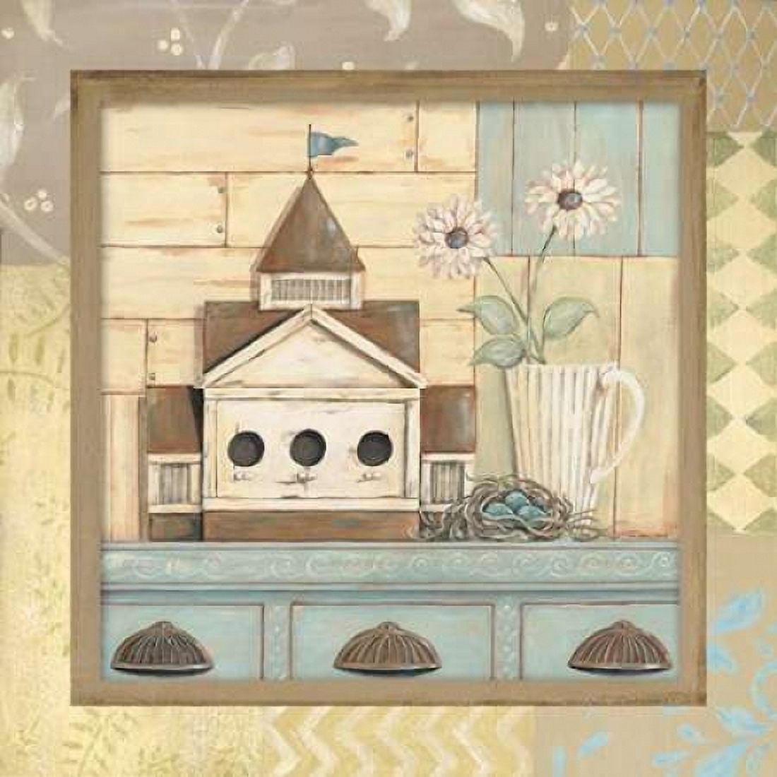 Birdhouse I Canvas Art - Jo Moulton (24 x 24)