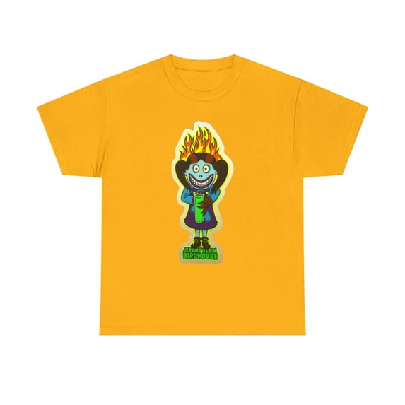 Birdhouse Klein Skateboarding Vintage Retro 90s Skate T Shirt Print - Gold / XL