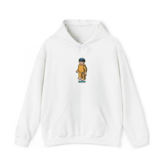 Birdhouse Nunchaku Lego Skateboard 90s 00s Vintage Classic Hoodie Print - L / White