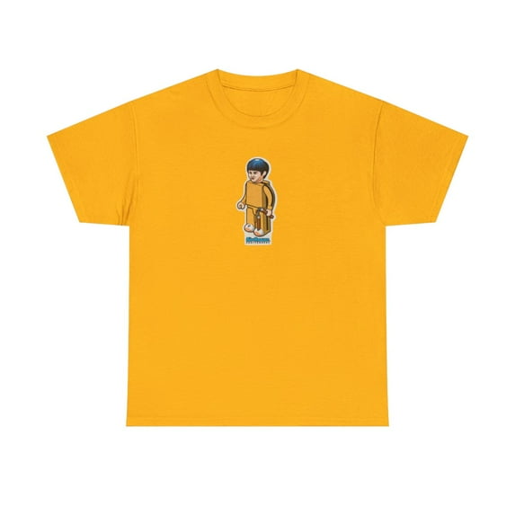 Birdhouse Nunchaku Lego Skateboard 90s 00s Vintage Classic T Shirt Design Print - Gold / M
