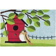 thumbnail image 1 of Jellybean Birdhouse Perch Indoor/Outdoor Machine Washable 20" x 30" Accent Rug, 1 of 2