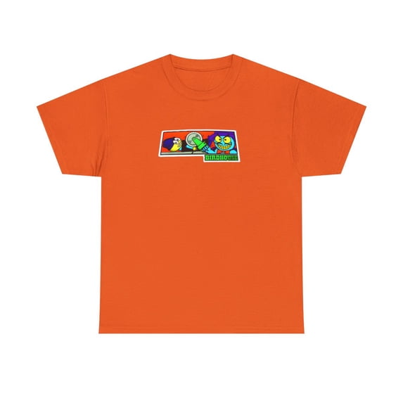Birdhouse Saw Magician Skateboard 2000s Vintage Rare Classic T Shirt Print - Orange / 2XL
