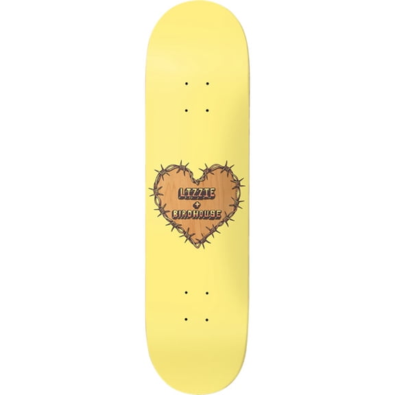 Birdhouse Skateboards Lizzie Armanto Heart Protection Skateboard Deck - 8" x 32" (Deck Only)