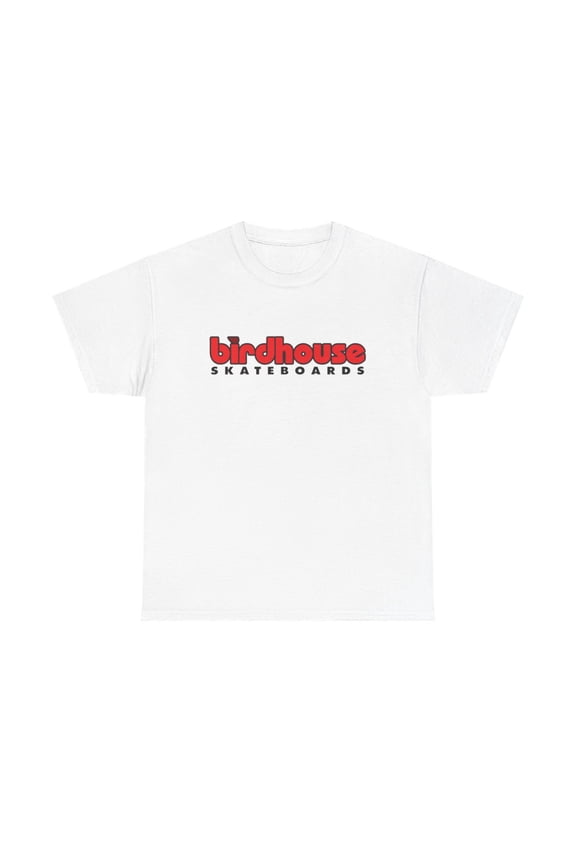Birdhouse Skateboards Skate Classic 80s 90s Skate Design Premium T Shirt - White / L