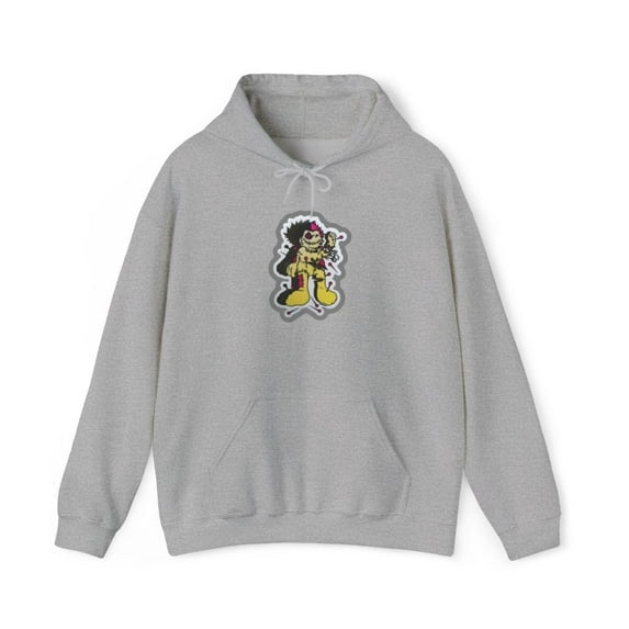 Birdhouse Voodoo Doll Berra Santos Vintage Skateboard 2000s Classic Hoodie Print - 3XL / Sport Grey
