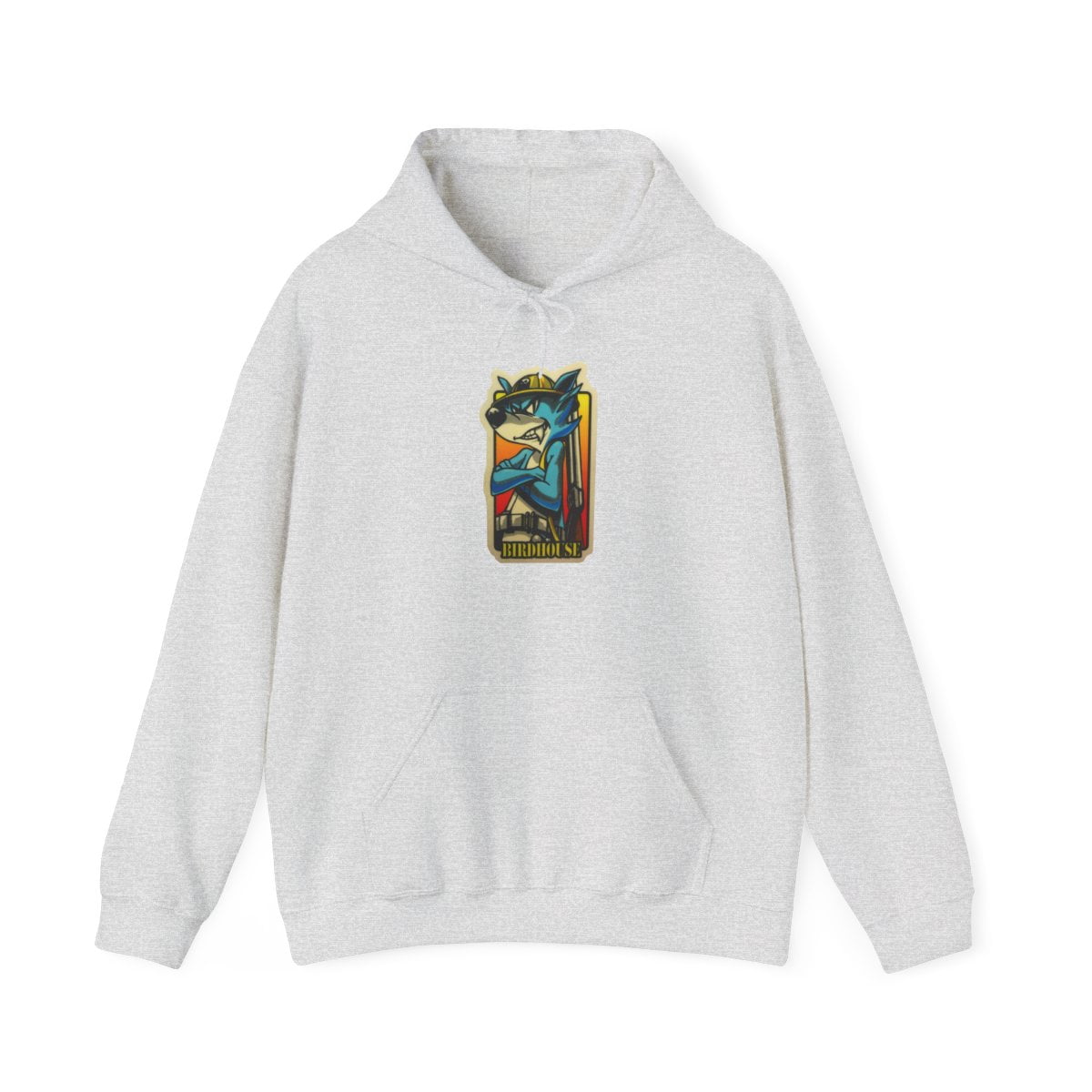 Birdhouse Wolf Skateboarding Vintage Retro 90s Skate Hoodie Design