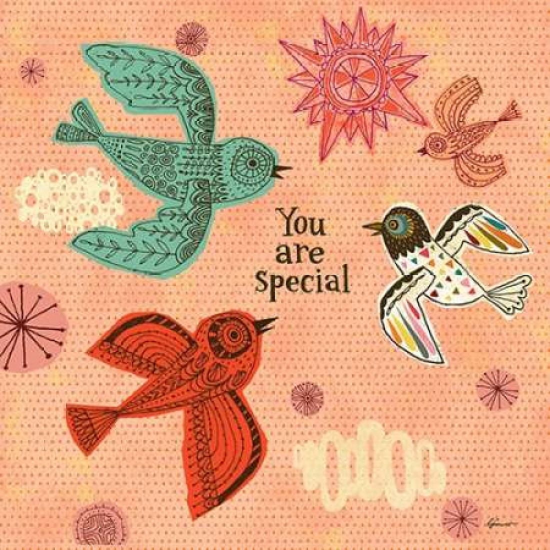 Birdie Bliss 1 Canvas Art - Richard Faust (24 x 24)