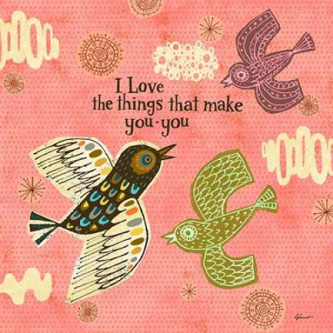 Birdie Bliss 2 Canvas Art - Richard Faust (24 x 24)