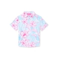 thumbnail image 1 of Birdie Bound Boy's Performance Hibiscus Tropical Printed Golf Polo Shirt, Sizes XS-XL, 1 of 3