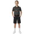 thumbnail image 1 of Birdie Bound Boys Print Performance Golf Polo Shirt with UPF50, Sizes XS-XL, 1 of 5