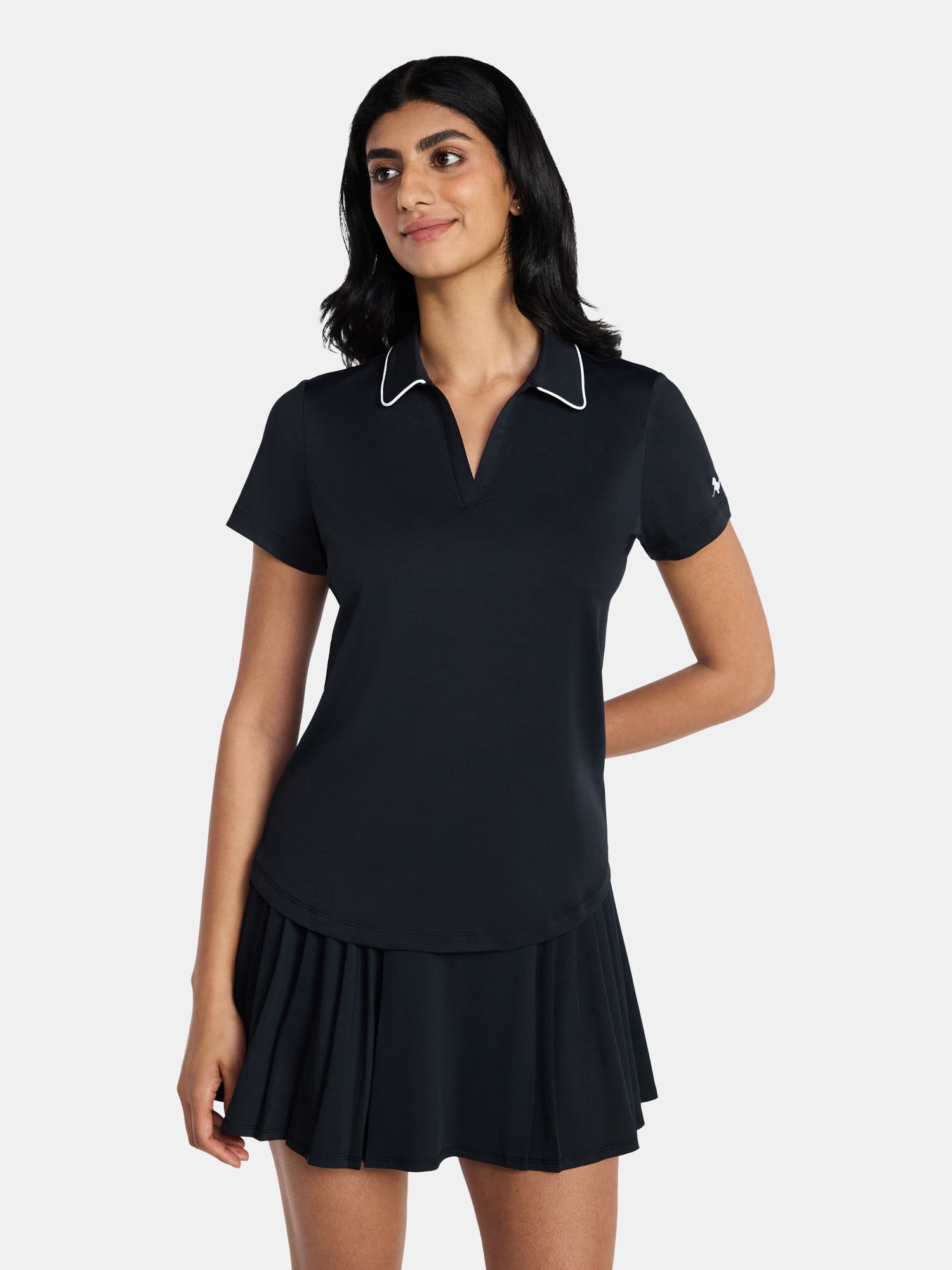 Birdie Bound Women's Brittany Golf Polo Shirt with Short Sleeves, Sizes XS-XXL