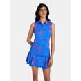 thumbnail image 1 of Birdie Bound Women's Gemma Sleeveless Print Golf Polo Shirt with UPF 30+, Sizes XS-XXL, 1 of 5