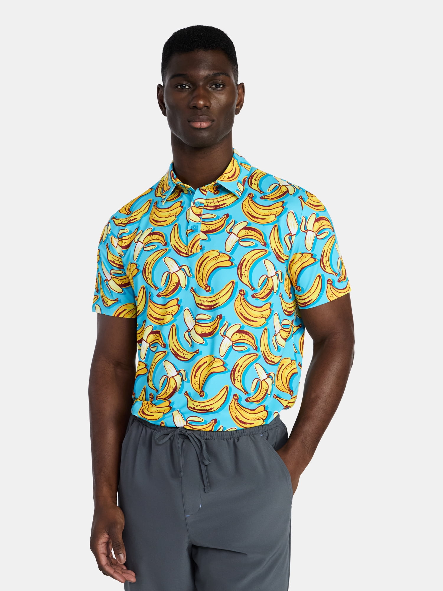 Birdie Bound Men' s & Big and Tall Golf Polo Shirts, Sizes XS-4XLT