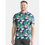Birdie Bound Men's & Big Men's Novelty Print Golf Polo, Sizes S-5XL