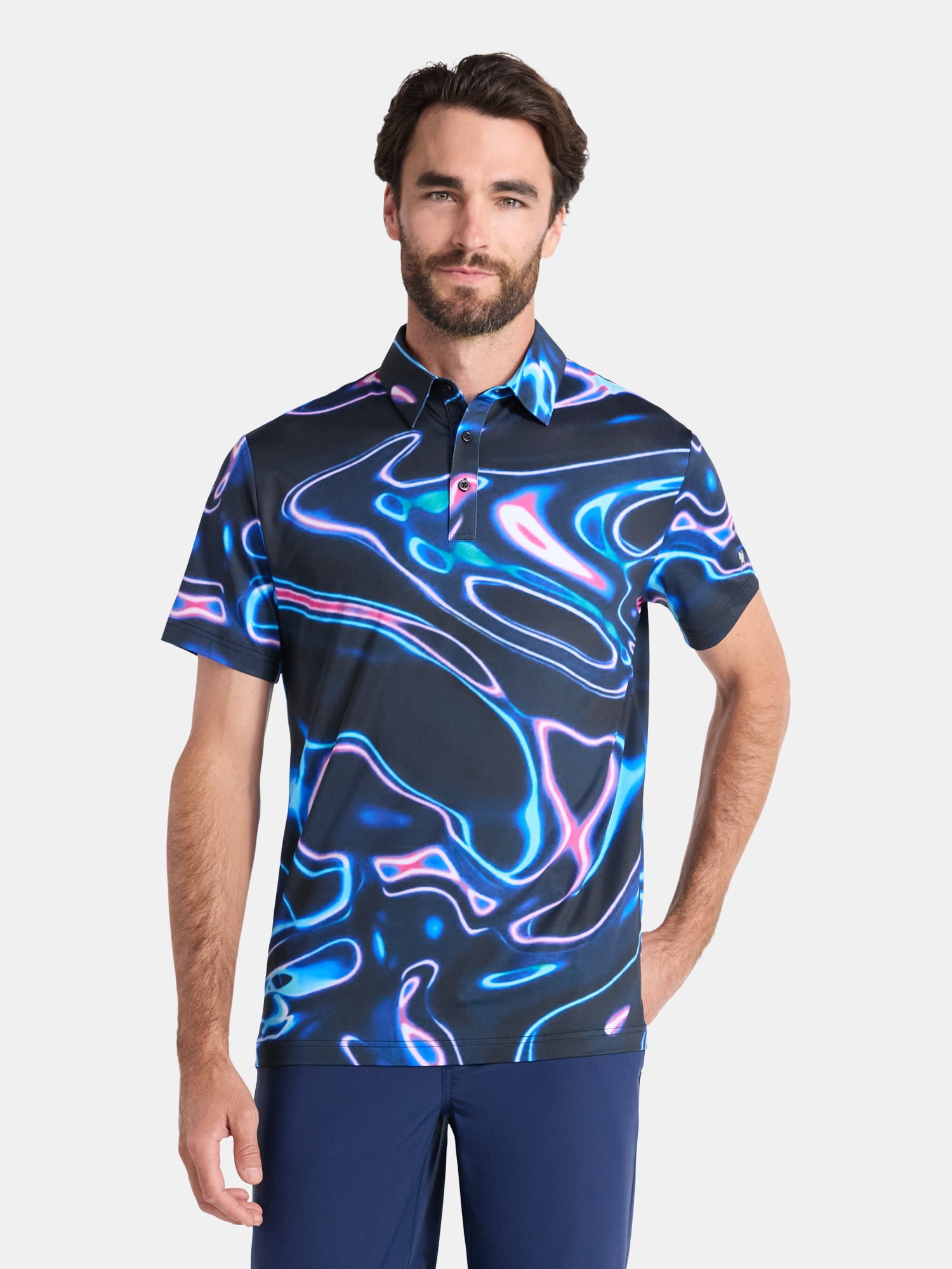 Birdie Bound Men's and Men's Big & Tall Novelty Golf Polos, Sizes XS-4XLT