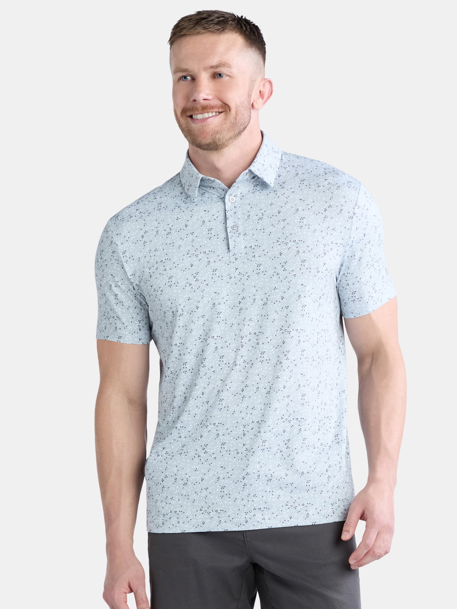 Birdie Bound Men's &amp; Big Men's Novelty Print Golf Polo, Sizes S-5XL ...