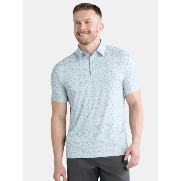 Birdie Bound Men's & Big Men's Novelty Print Golf Polo, Sizes S-5XL