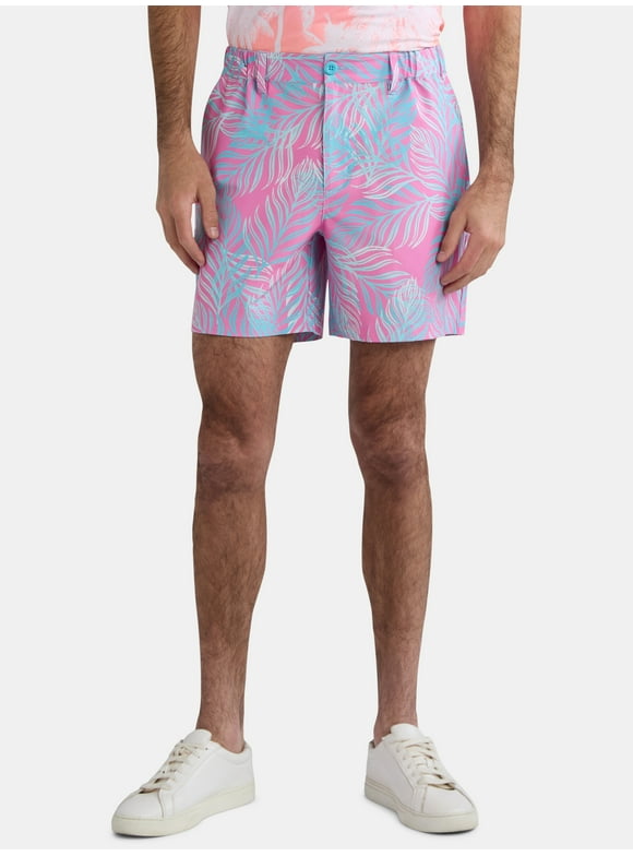 Men's & Big Men's Novelty Printed Golf Shorts, 6" Inseam, Sizes XS-5XL