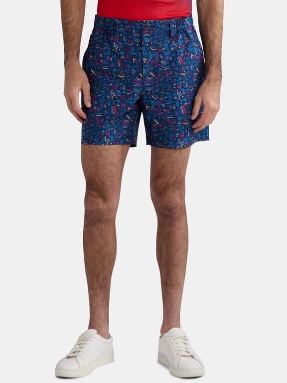 Men's & Big Men's Novelty Printed Golf Shorts, 6" Inseam, Sizes XS-5XL