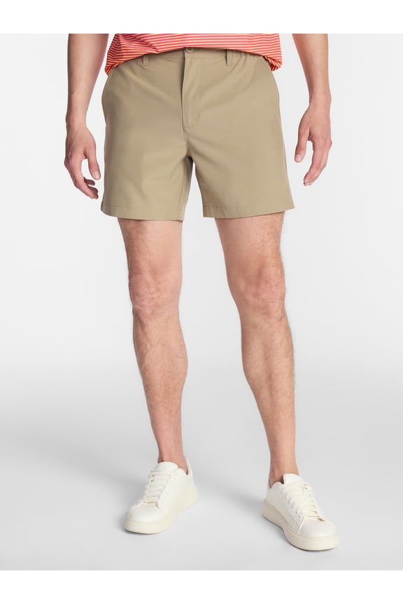 Men's and Big Men's Golf Shorts, 6" Inseam, Sizes XS-5XL