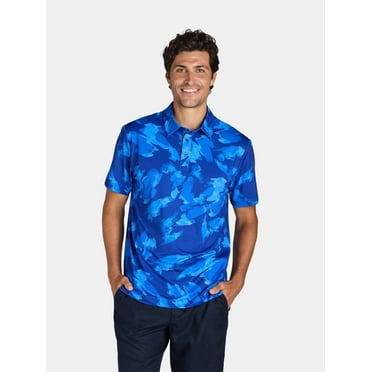 Birdie Bound Men's & Big Men's Patterned Golf Polo Shirt, Sizes S-3XL
