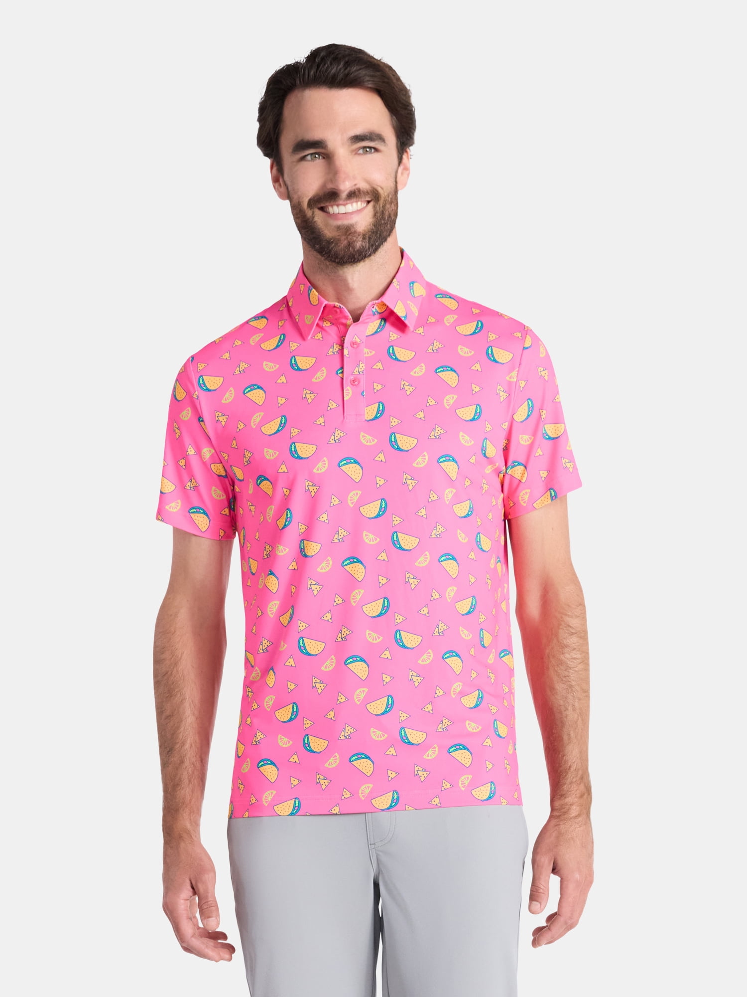 Birdie Bound Men' s & Big and Tall Golf Polo Shirts, Sizes XS-4XLT