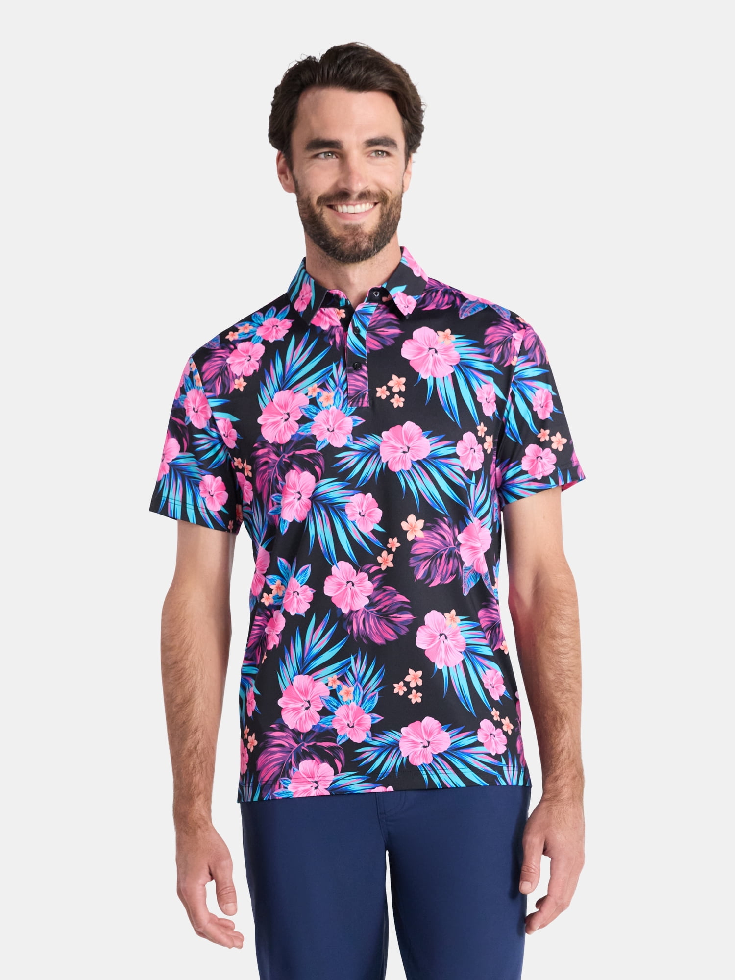 Birdie Bound Men's and Men's Big & Tall Novelty Golf Polos, Sizes XS-4XLT