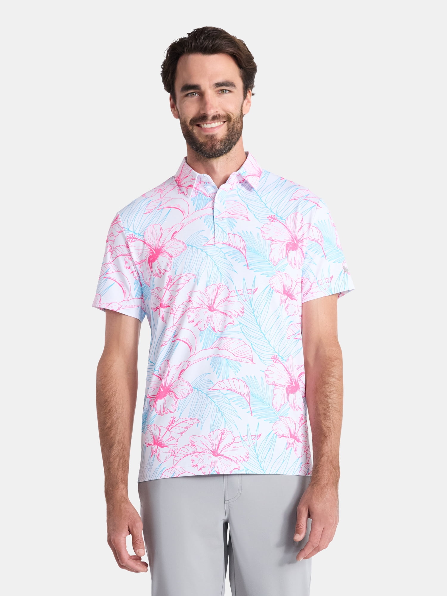 Birdie Bound Men's and Men's Big & Tall Novelty Golf Polos, Sizes XS-4XLT