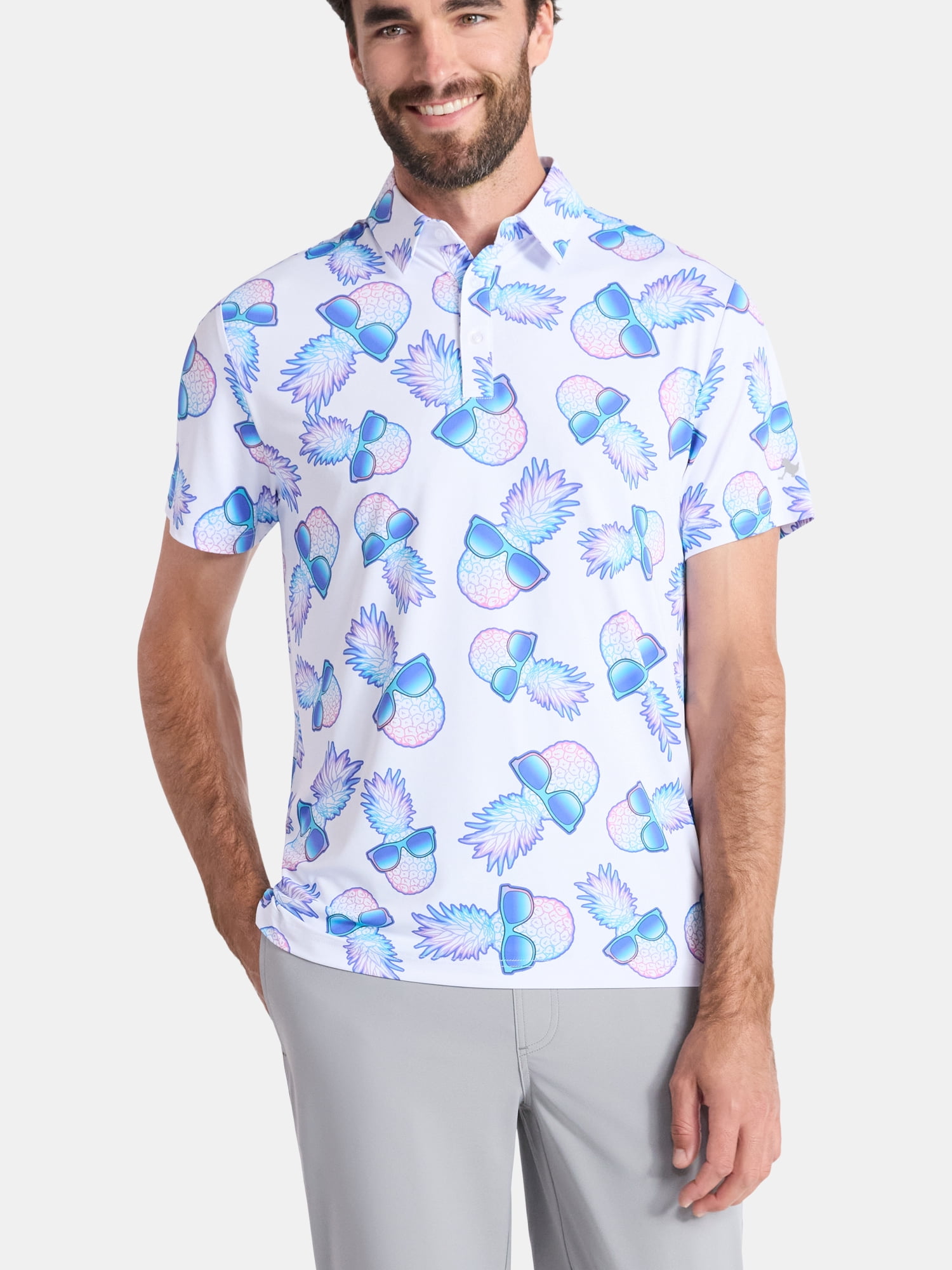 Birdie Bound Men' s & Big and Tall Golf Polo Shirts, Sizes XS-4XLT