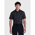 thumbnail image 1 of Birdie Bound Men's and Big Men's Black Birds Polo Shirt, Sizes XS-4XLT, 1 of 5