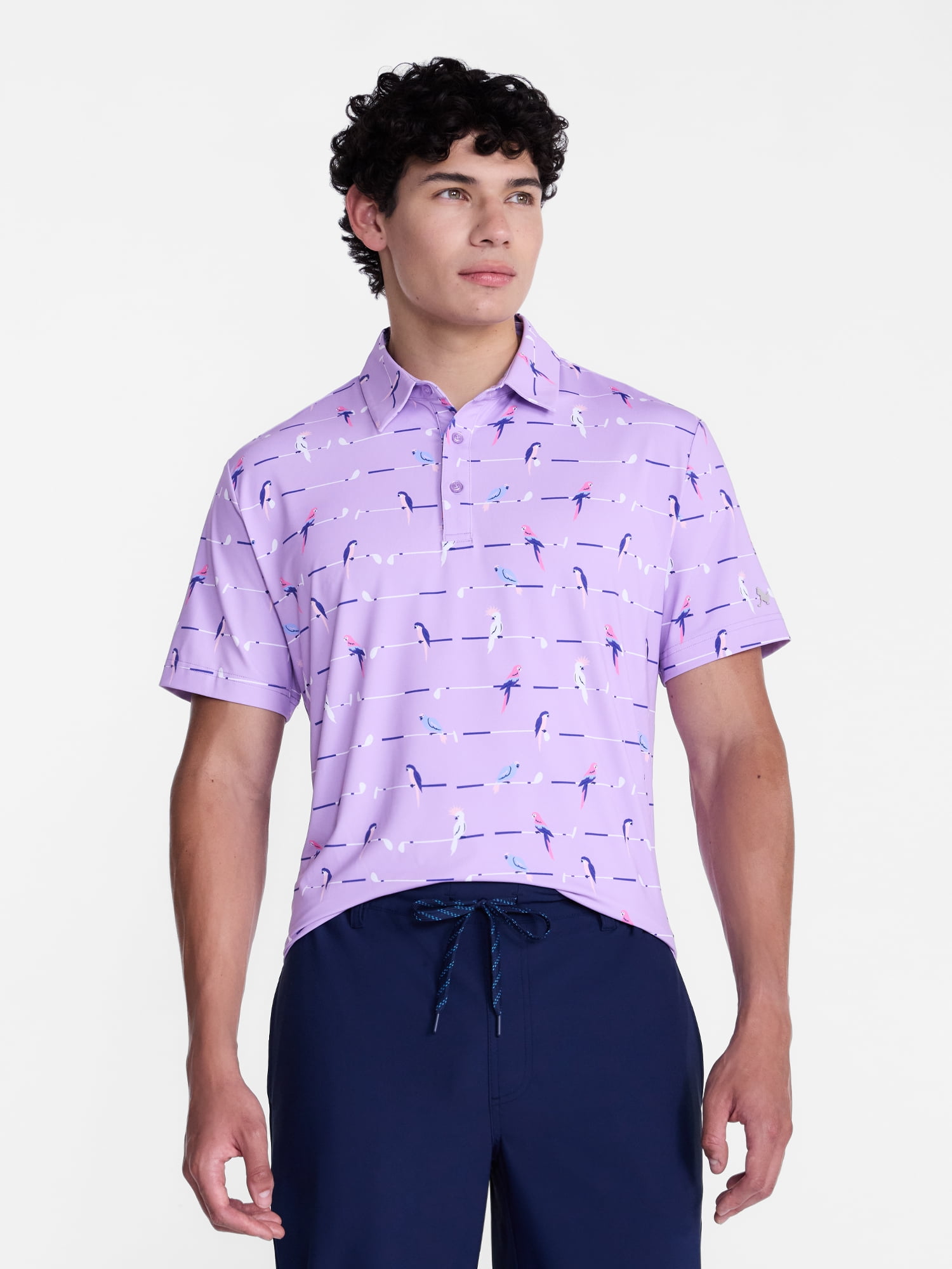 Birdie Bound Men's and Big Men's Breeze Polo Shirt, Sizes XS-4XLT