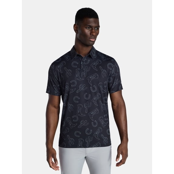 Birdie Bound Men' s & Big and Tall Golf Polo Shirts, Sizes XS-4XLT