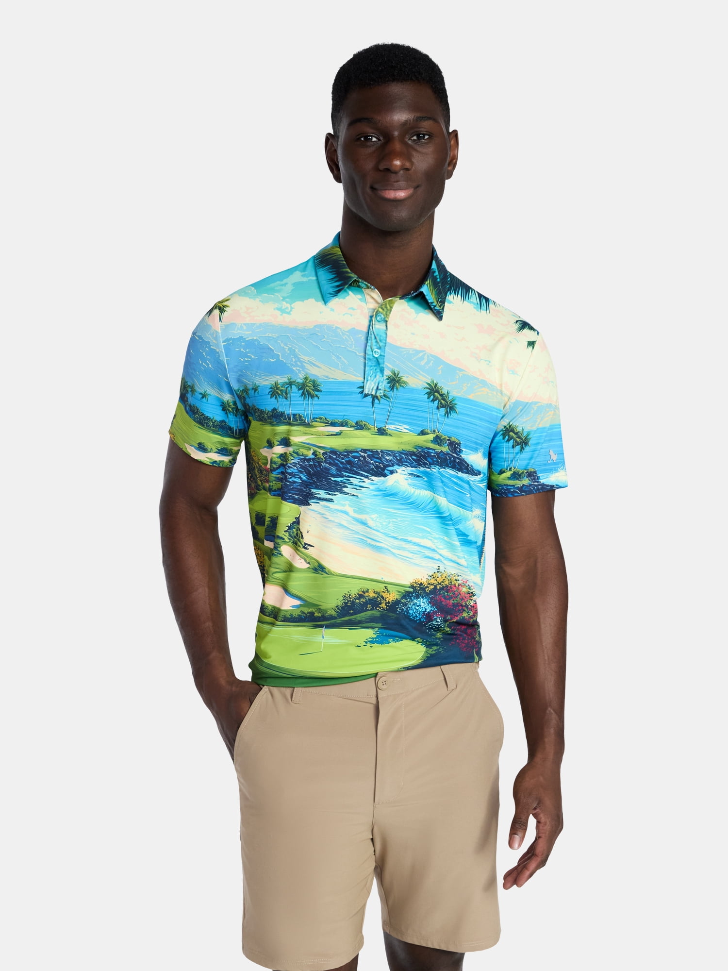Birdie Bound Men's and Men's Big & Tall Novelty Golf Polos, Sizes XS-4XLT