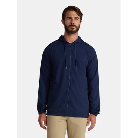 Birdie Bound Men's Zip Mesh Lined Jacket with Long Sleeves, Sizes S-3XL