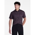thumbnail image 1 of Birdie Bound Melange Print Golf Polo Shirt, Men's Sizes XS-4XLT, 1 of 5
