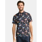 Birdie Bound Men's & Big Men's Novelty Print Golf Polo, Sizes S-5XL