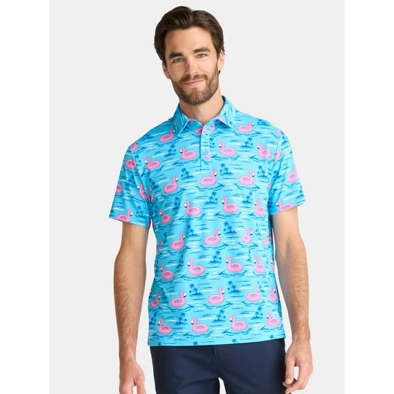 Special Buy Birdie Bound Men's & Big Men's Father's Day Golf Polos, Sizes S-3XL