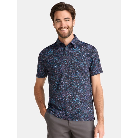 Birdie Bound Men's Novelty Print Golf Polo Shirt, Sizes S-3XL