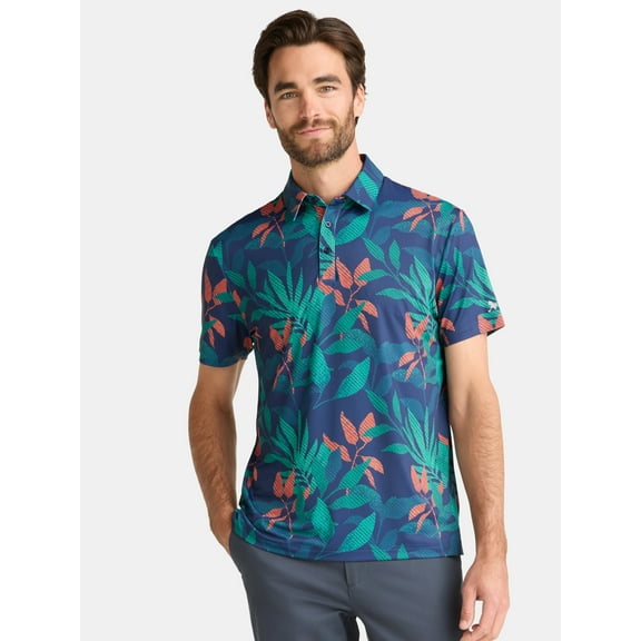 Birdie Bound Novelty Print Golf Polo Shirt, Men's & Big Men's Sizes S-5XL