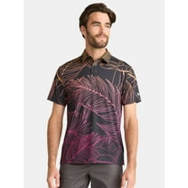 Birdie Bound Novelty Print Polo Golf Shirt; Men's & Big Men's Sizes S-5XL