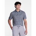 thumbnail image 1 of Birdie Bound Melange Print Golf Polo Shirt, Men's Sizes XS-4XLT, 1 of 5