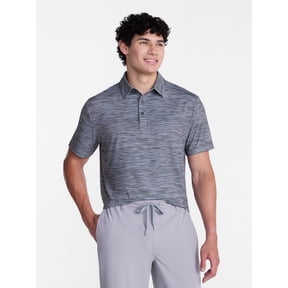 Birdie Bound Melange Print Golf Polo Shirt, Men's Sizes XS-4XLT